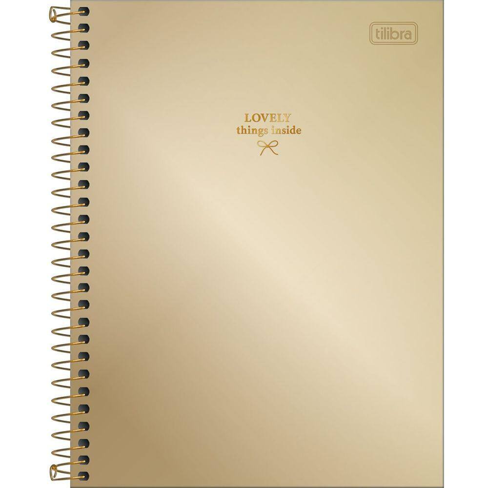 Caderno Espiral Metalizado Colegial West Village 1Mat. 80Fls Tilibra