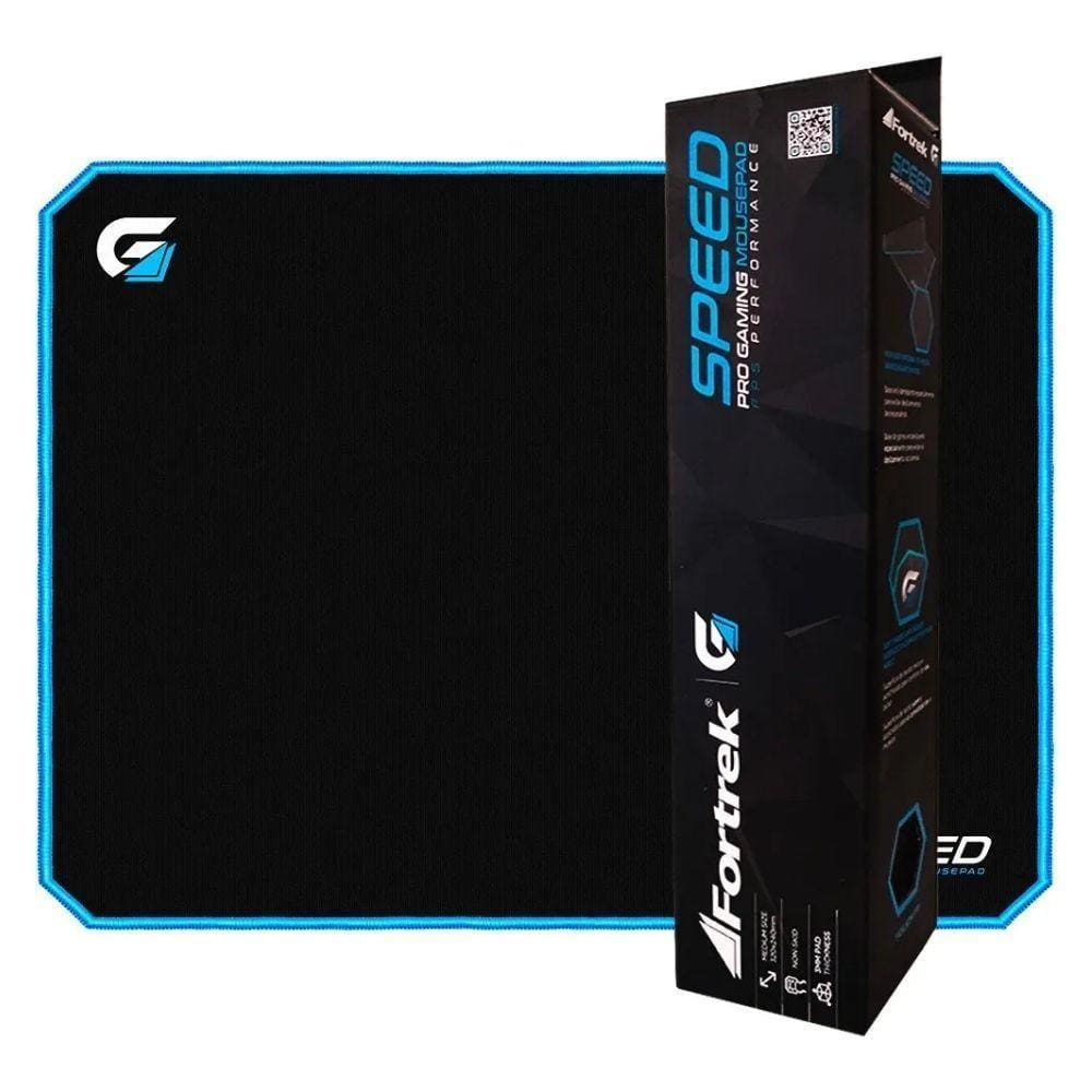 Mouse Pad Gamer Fortrek Speed Azul, Grande, 440x350mm - MPG102