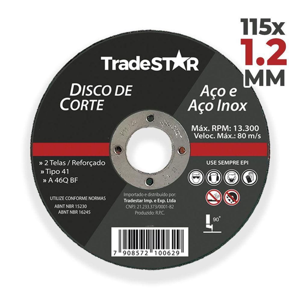 Disco De Corte Metal 4.1/2 115X1,2 Mm