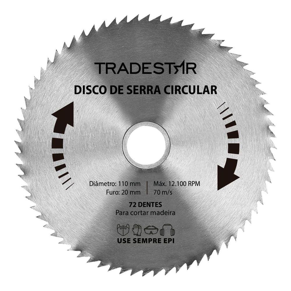 Disco Serra Circular Madeira 72 Dentes 110X20Mm Makita