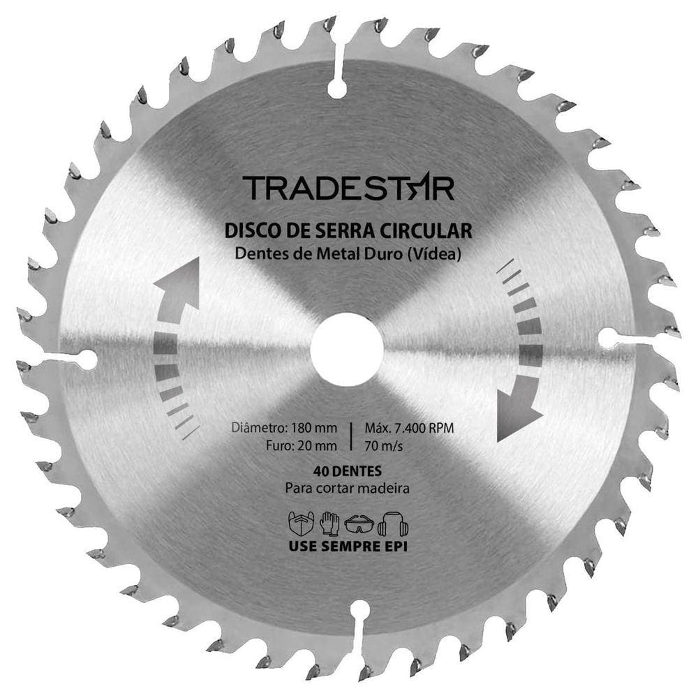 Disco Serra Circular Madeira 40 Dentes 180X20Mm Makita