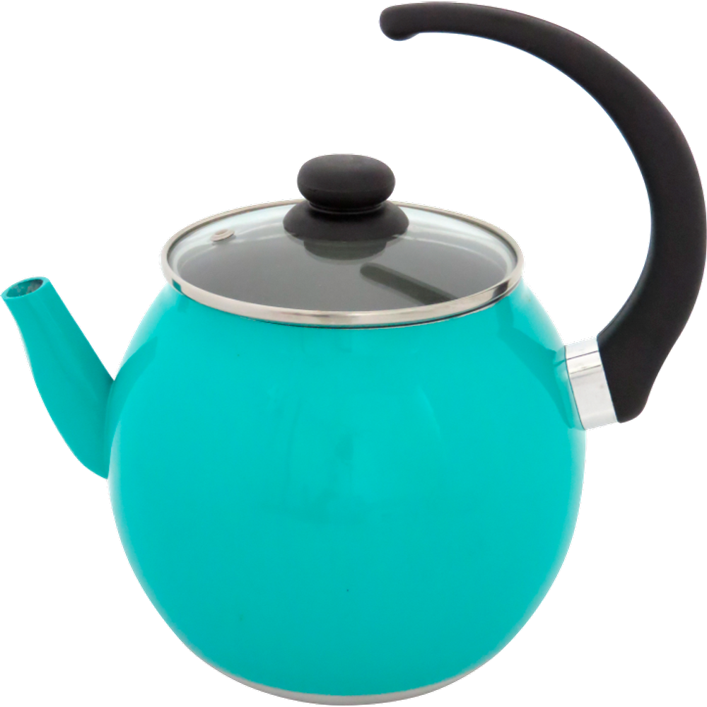 Chaleira Bola Premium Verde Esmeralda 3 L Tampa De Vidro
