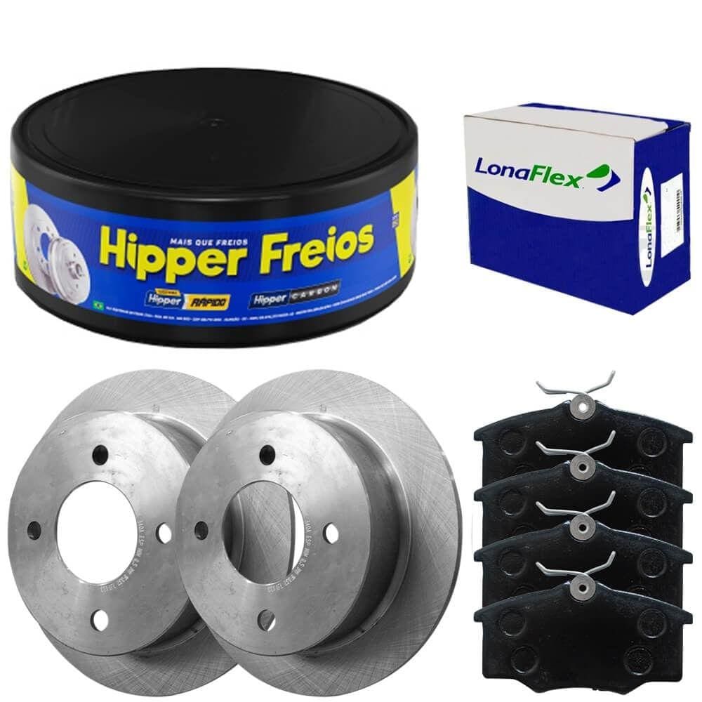 Kit Pastilha Disco Freio Gol G2 2.0 95 A 97 Dianteiro Sólido