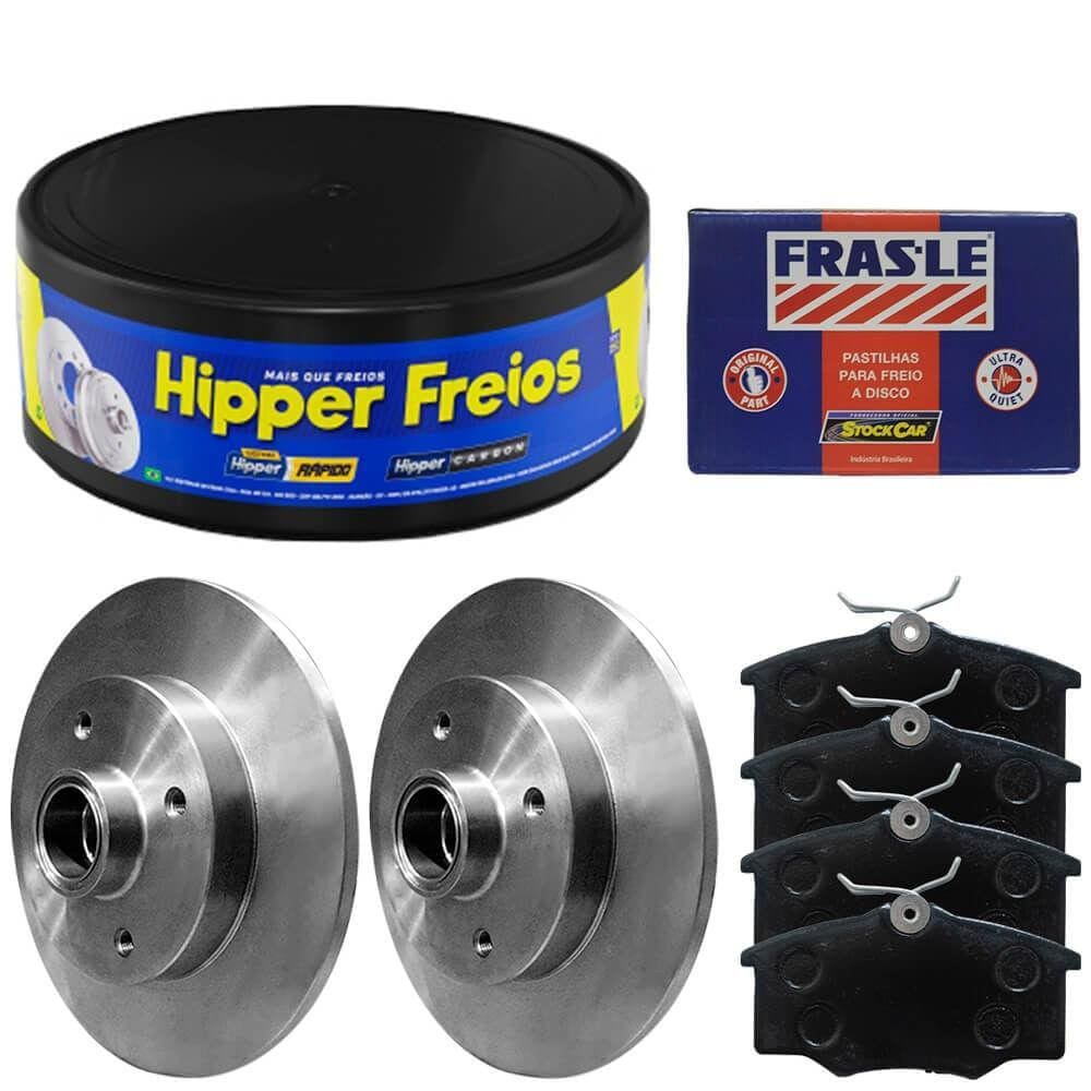Kit Pastilha Disco Freio Monza 2.0 92 A 96 Traseiro Sólido