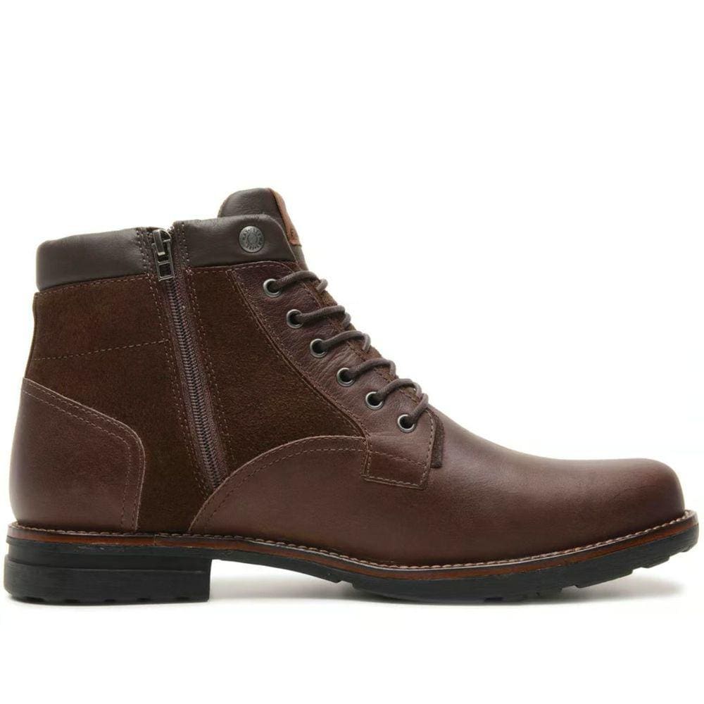 Coturno Masculino Casual em Couro e Zíper Lateral Free Way Soldier3