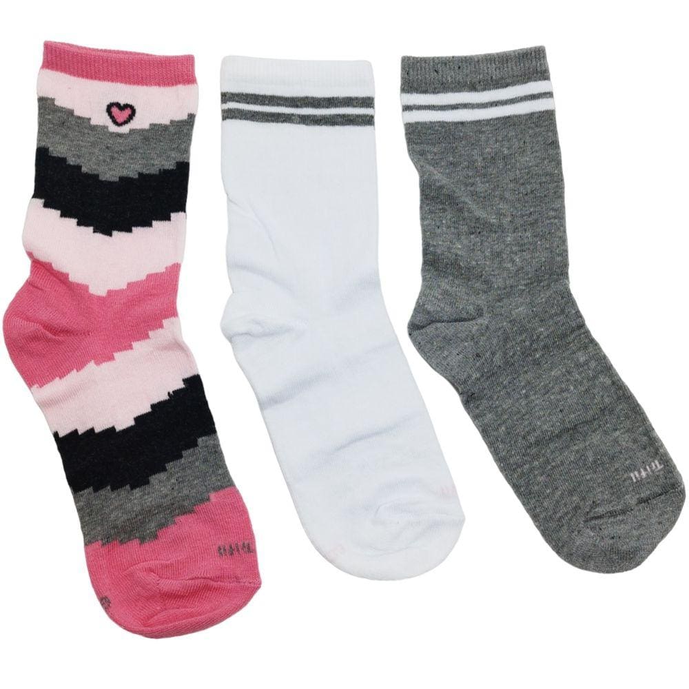 Meia Kit 3 Pares Feminino Casual Cano Longo Algodão Trifil T6004k