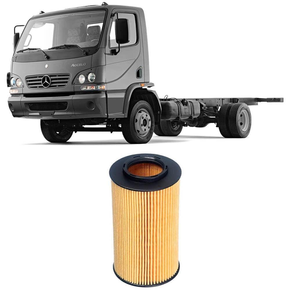 Filtro Óleo Mercedes Benz Accelo Om 924 La 2002 A 2018