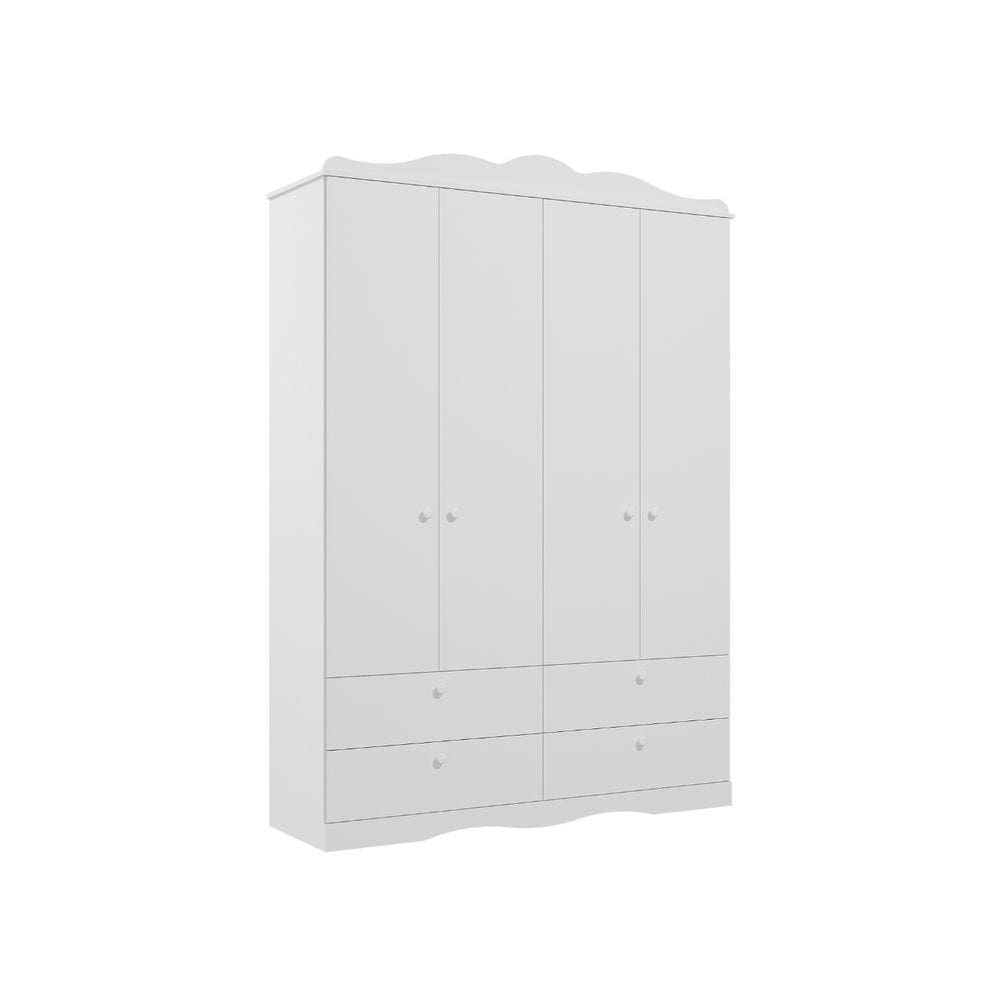 Guarda Roupa infantil Provençal Permobili Encanto 04 pts MDF