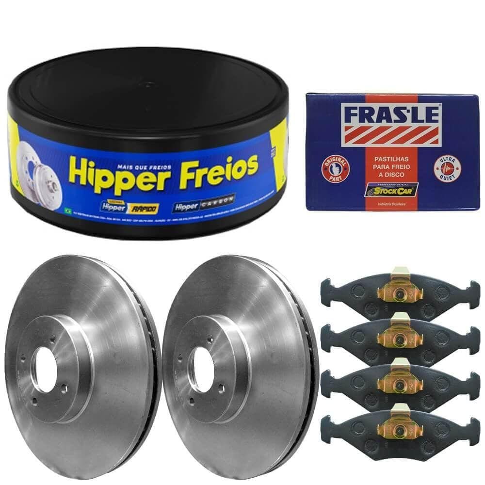 Kit Pastilha Disco Fiesta 1.6 8v 2002 A 2008 Diant Ventilado