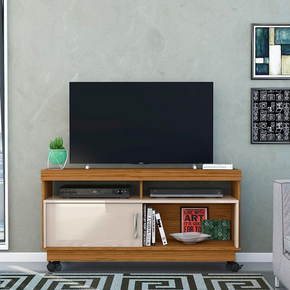 Home Theater Artur para TV de até 50 polegadas - NATURALE / OFF WHITE - Madetec
