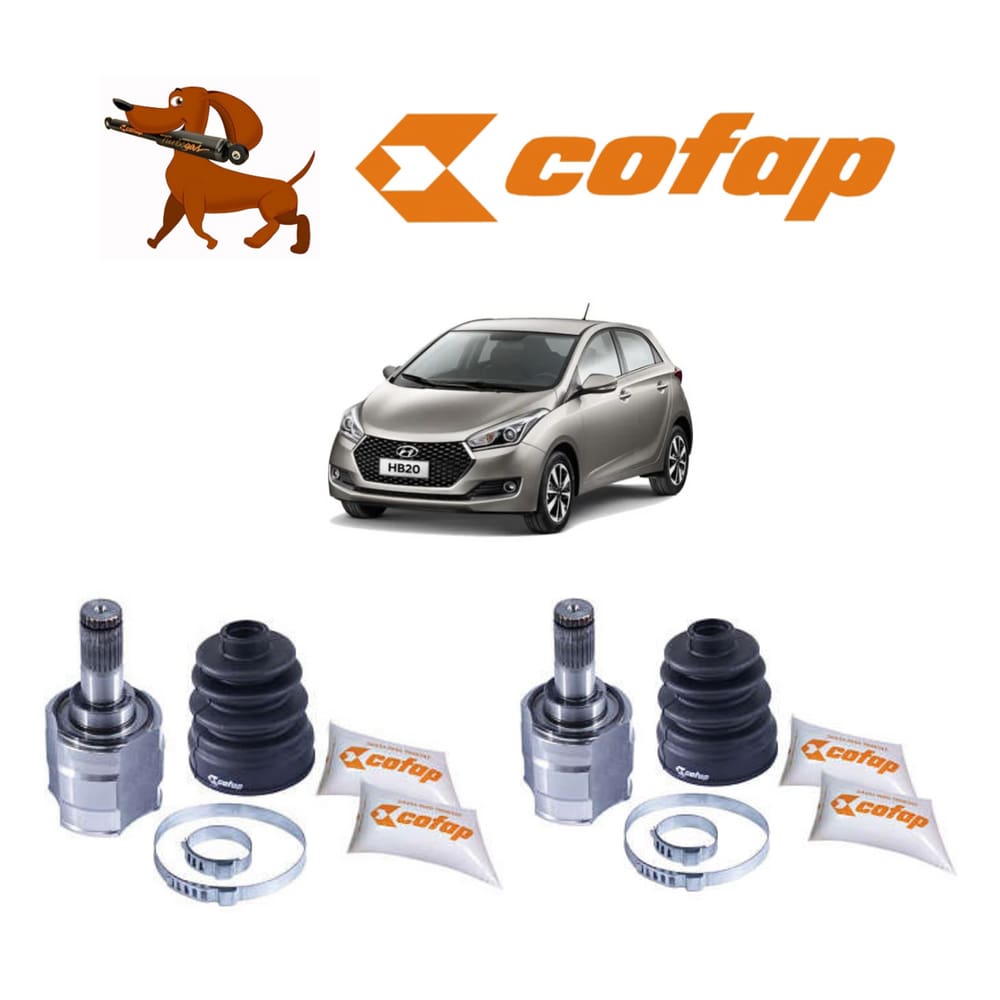 Par Junta Homocinética Lado Câmbio 22x25 Hyundai Hb20 2020 Dianteira Cofap
