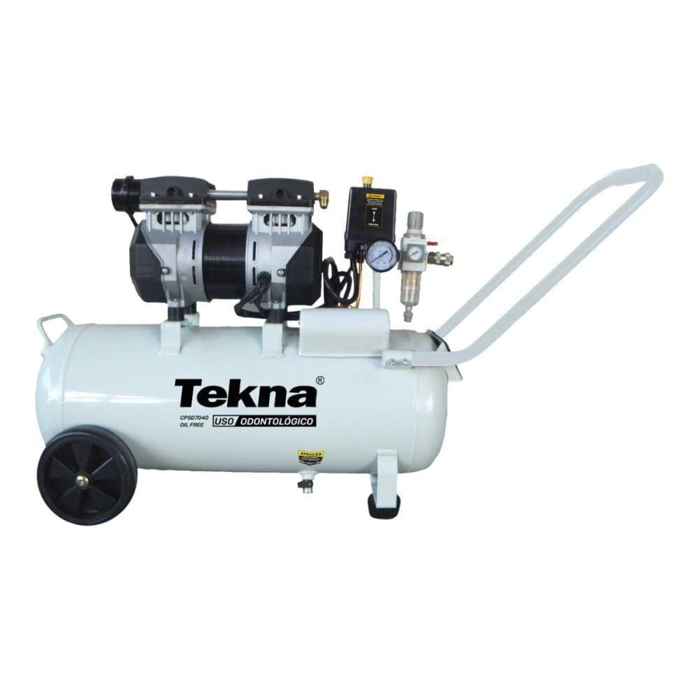 Compressor De Ar 35L 1,2Hp Cpsd7040-2 220V/60Hz Pressão Máxima 8 Bar Com Certificado Tekna