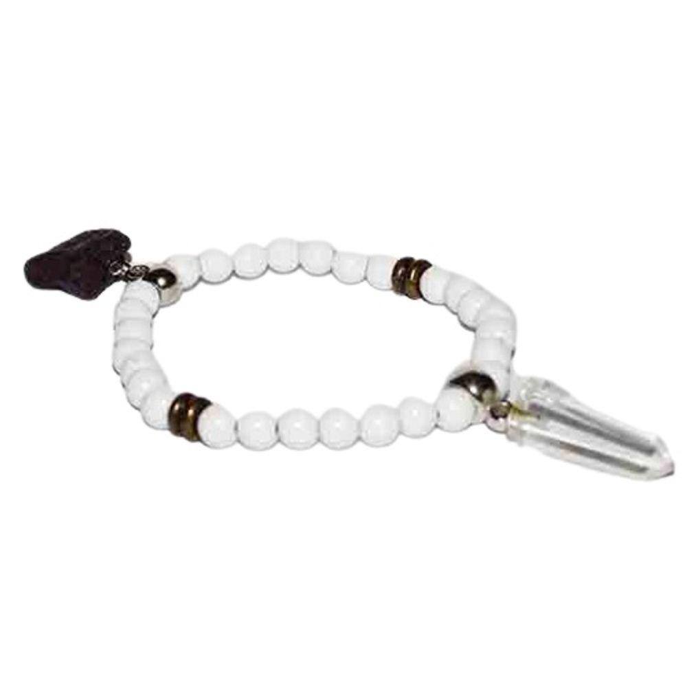 Pulseira Nlux Purpurita e Pontinha Cristal Cura Espiritual