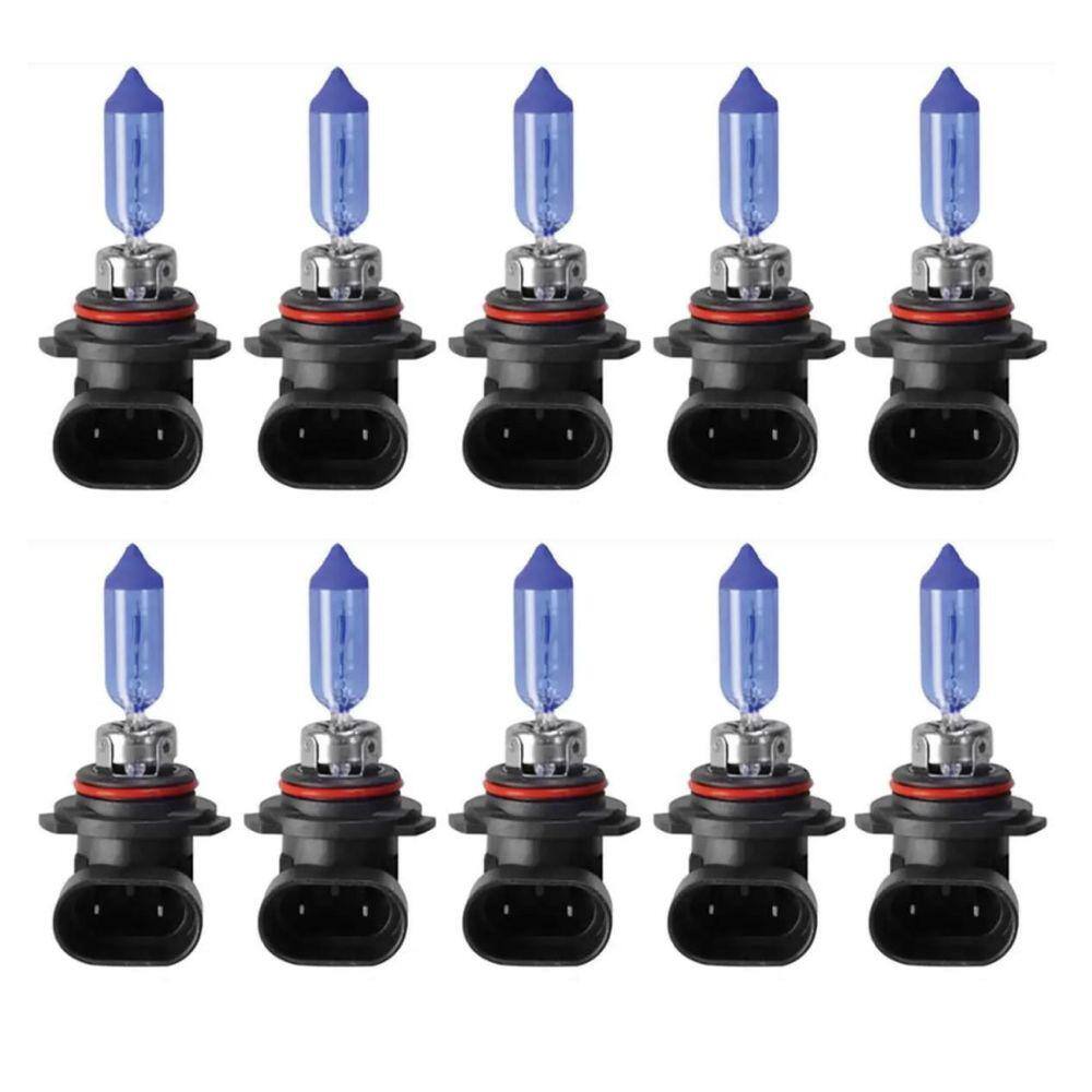 10X Lampada Super Branca Hb4 12V P22D 51W 8500K Automotiva