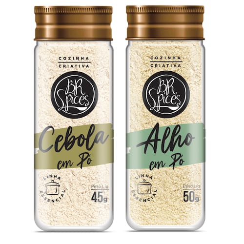 Kit Cebola e Alho em Pó BR Spices