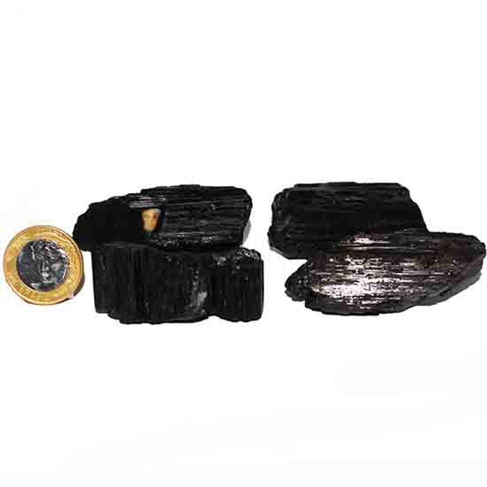 Turmalina Preta Pedra Natural 50 a 60mm 72 gramas Classe C