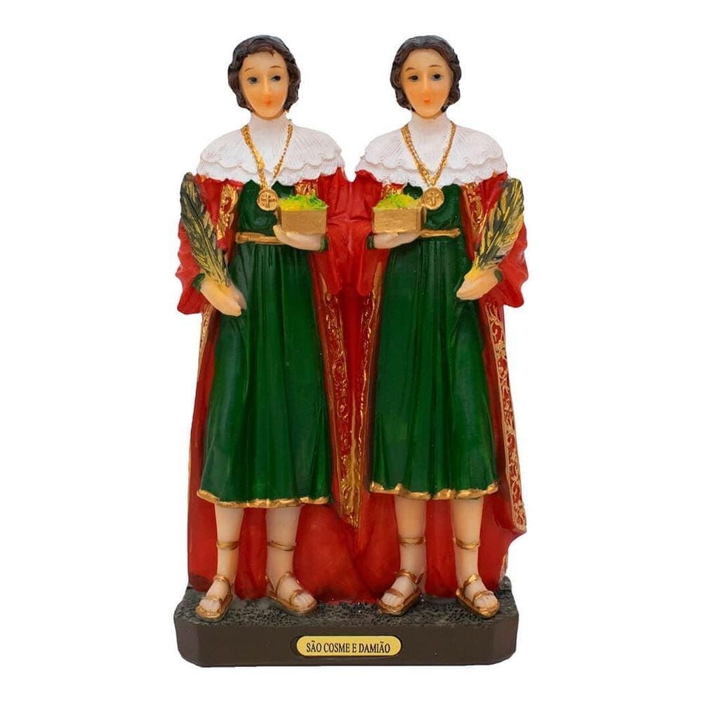 São Cosme E Damião 15cm - Enfeite Resina