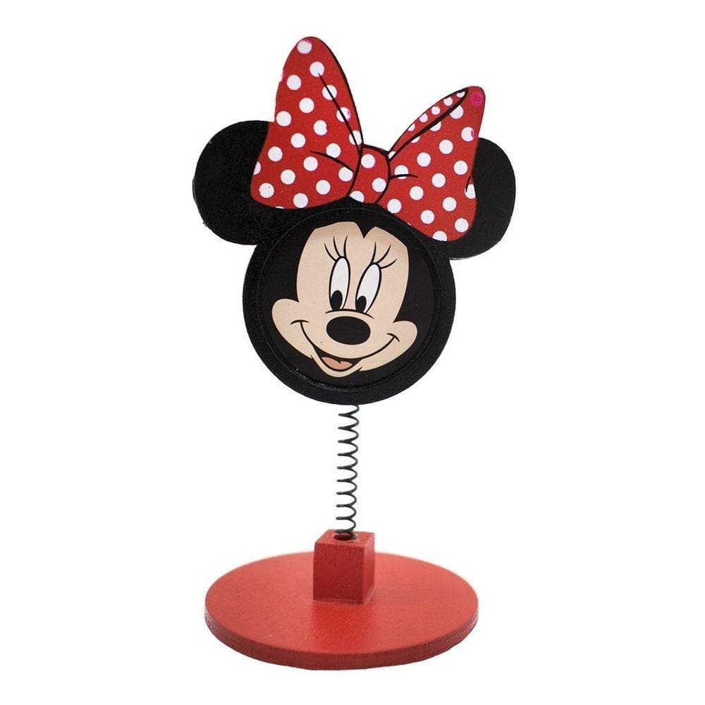 Enfeite Porta Recado Rosto Minnie Mouse Vermelha - Disney