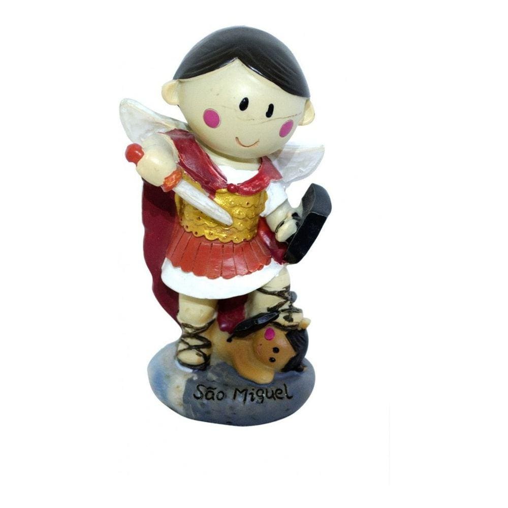 Enfeite Imagem São Miguel Arcanjo Infantil Pequeno 9.6cm -