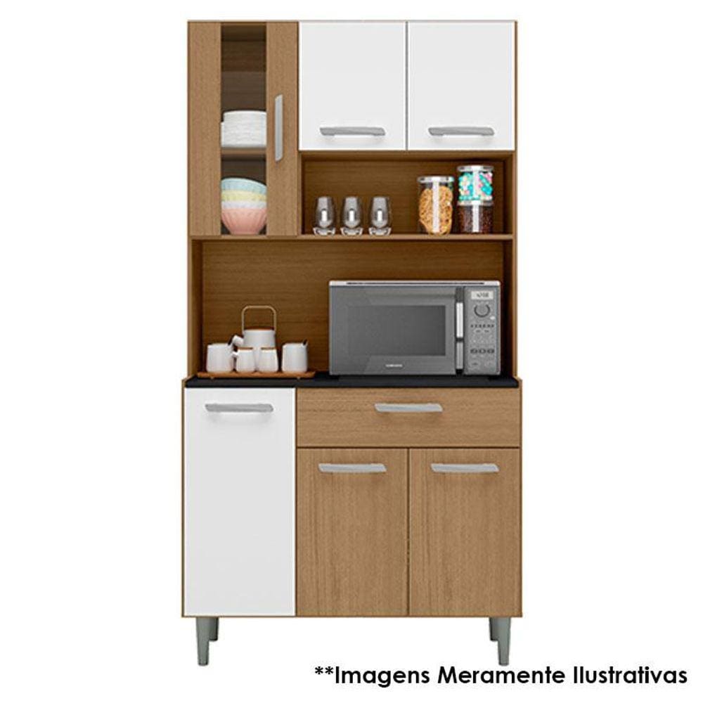 Kit para Cozinha Carol Carvalho Branco - Poliman