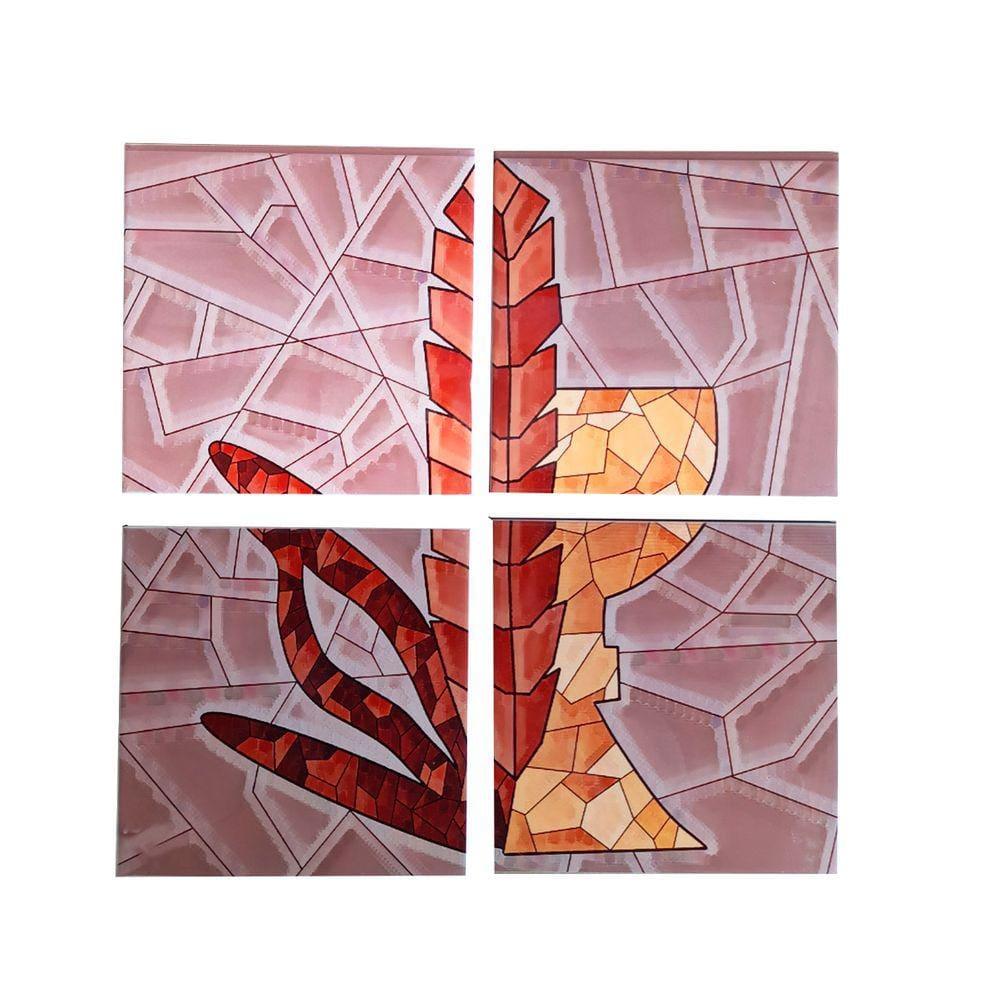 Exclusivo Mosaico Decorativo em Azulejos para Igrejas 40 x 40 cm