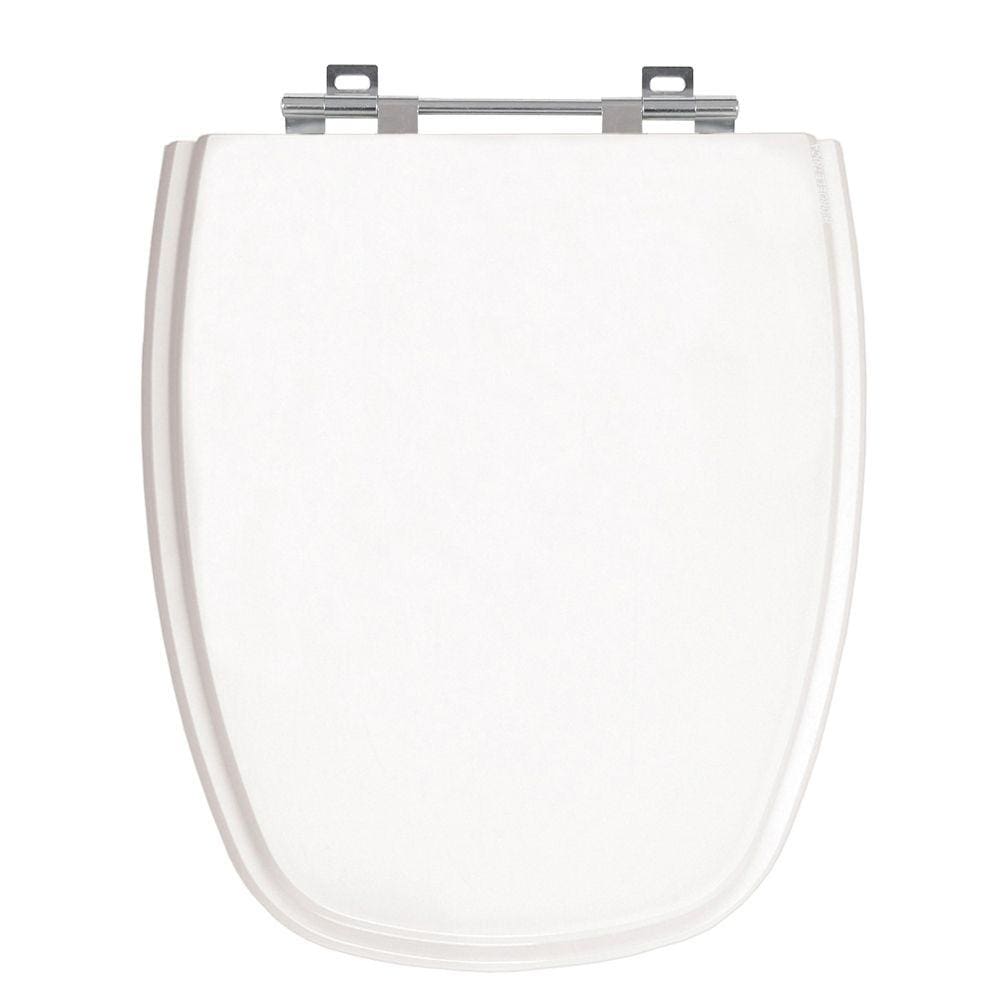 Assento Poliéster Laminado Monte Carlo Branco Tampa para Vaso Deca