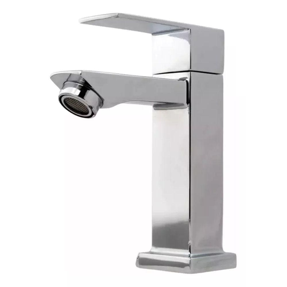 Torneira Alavanca Baixa 1/4 De Volta Cromada Fria Luxo Metal