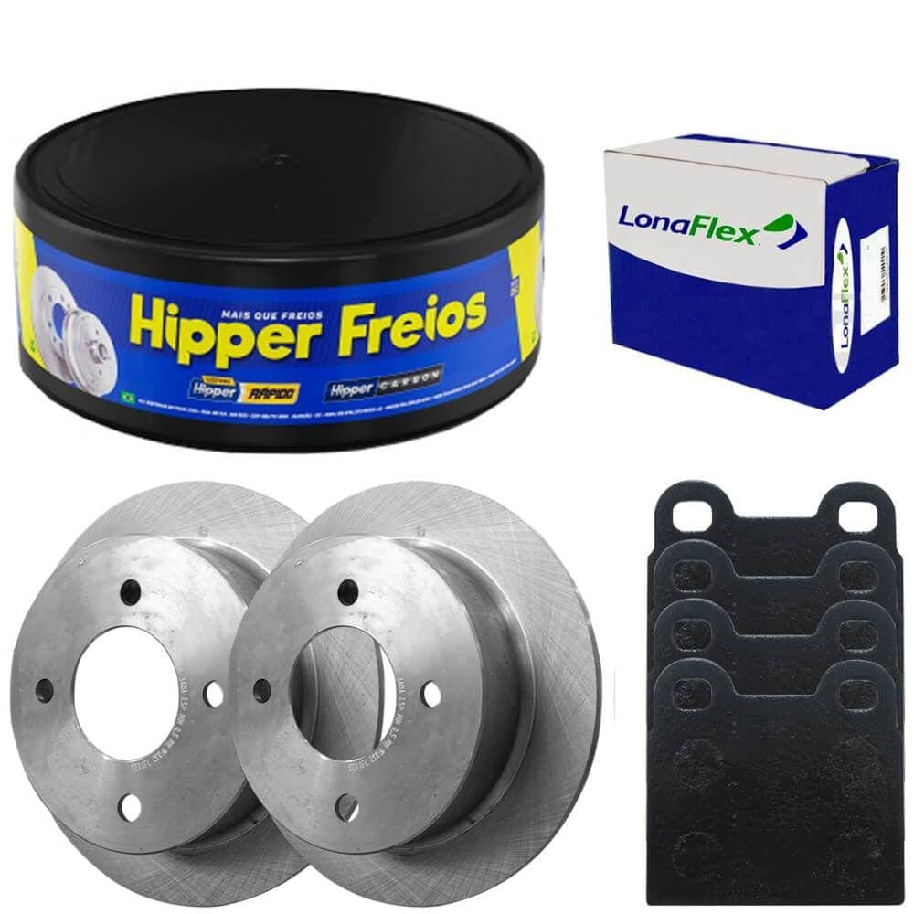 Kit Pastilha Disco Freio Passat 1.6 74 A 89 Dianteiro Sólido