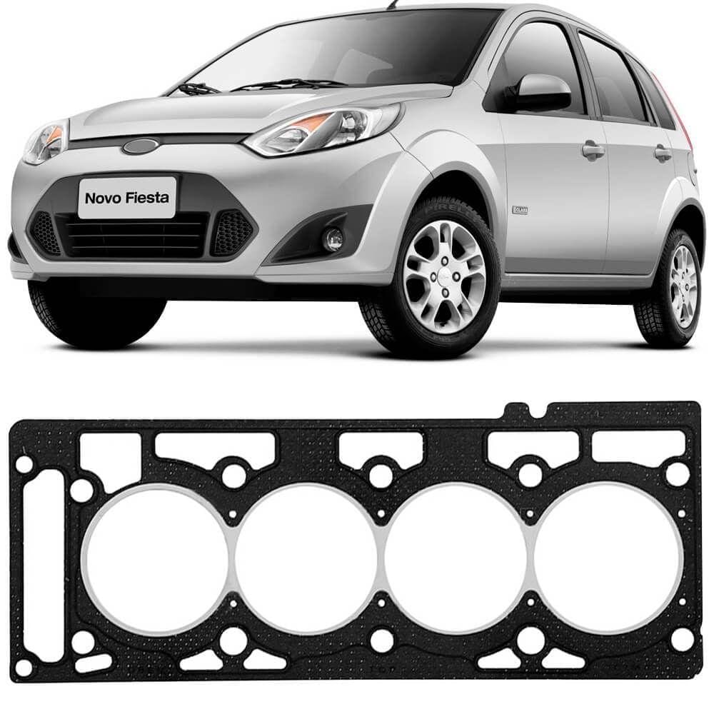 Junta Cabeçote Motor Ford Fiesta 1.6 8v 2000 A 2014 Fibra