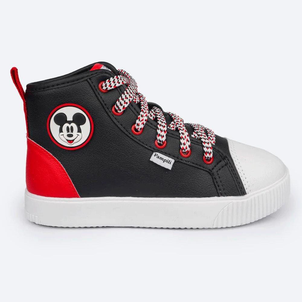 Tênis Infantil Feminino Mickey Sintético Disney Pampili Ref:435249 28/36