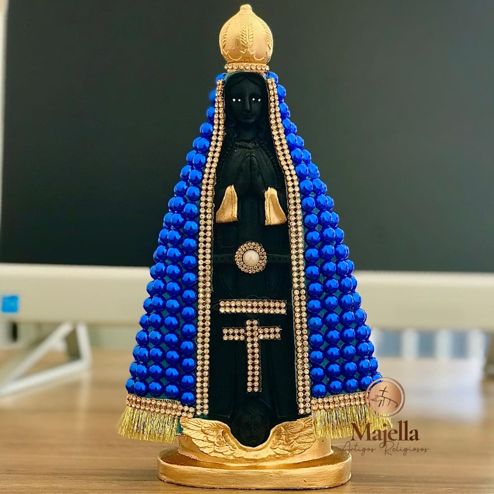 Imagem Nossa Senhora Aparecida De Pérolas 30cm