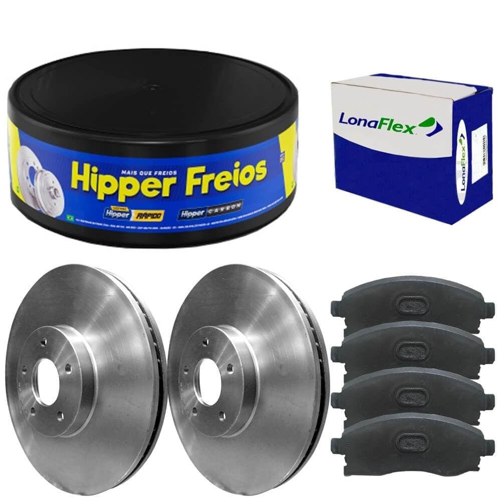 Kit Pastilha Disco Freio Sportage 2005 A 2010 Dianteiro