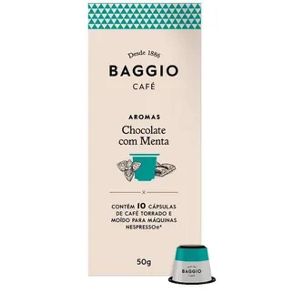 Café Em Cápsula Compatível Nespresso Aroma Choco Menta Baggio 10Un
