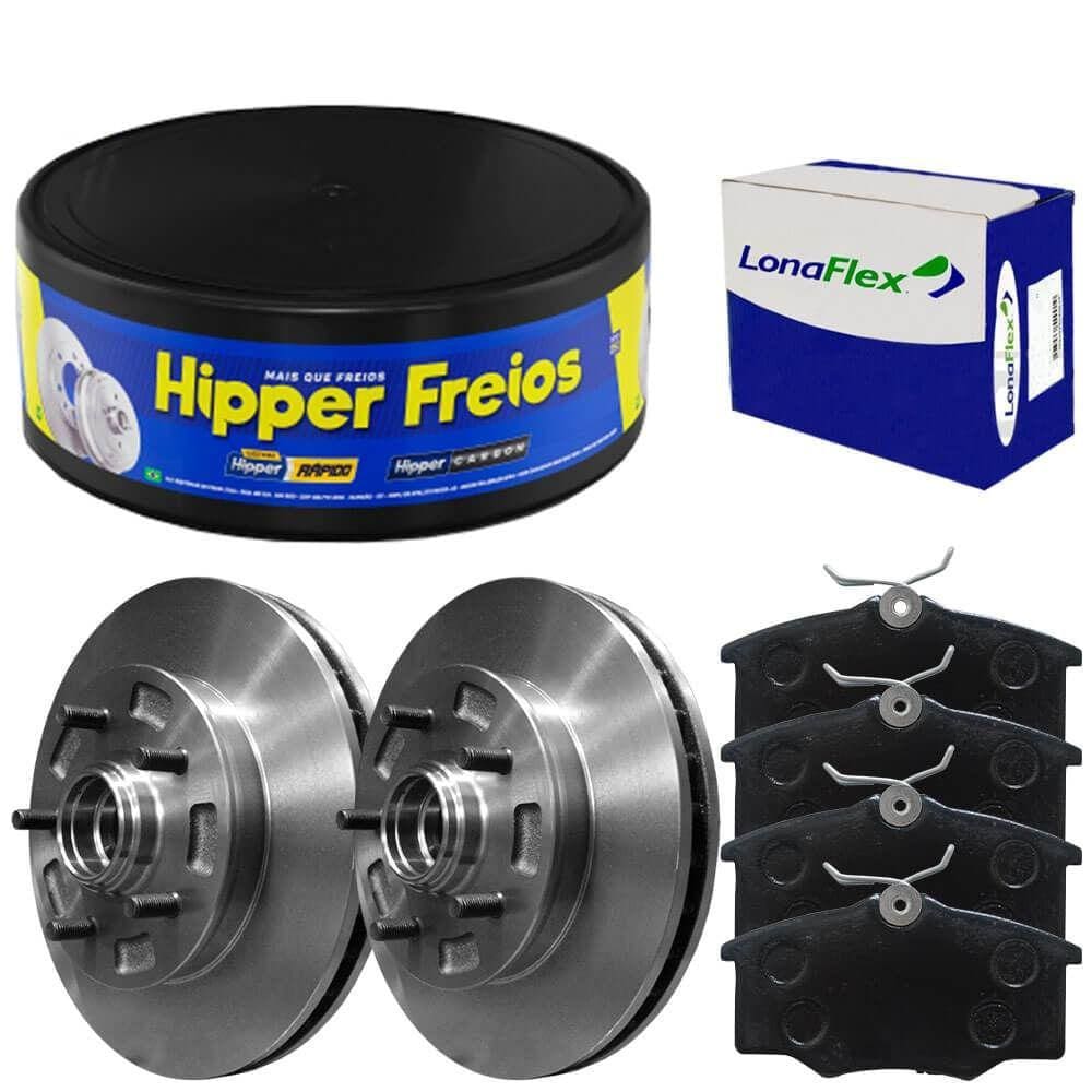 Kit Pastilha Disco Freio S10 97 A 2011 Dianteiro Ventilado C