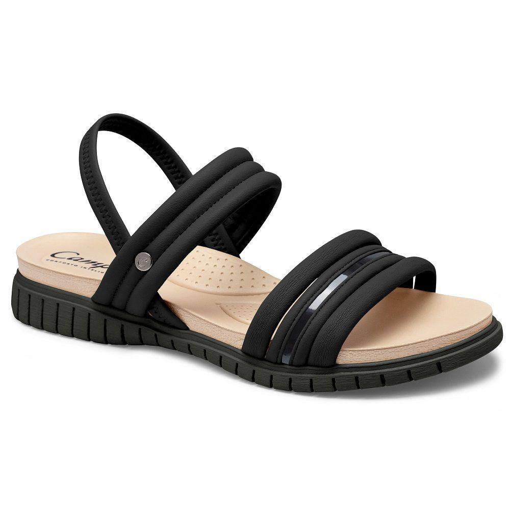 Sandália Flatform Campesi L9452 Feminina - Preta