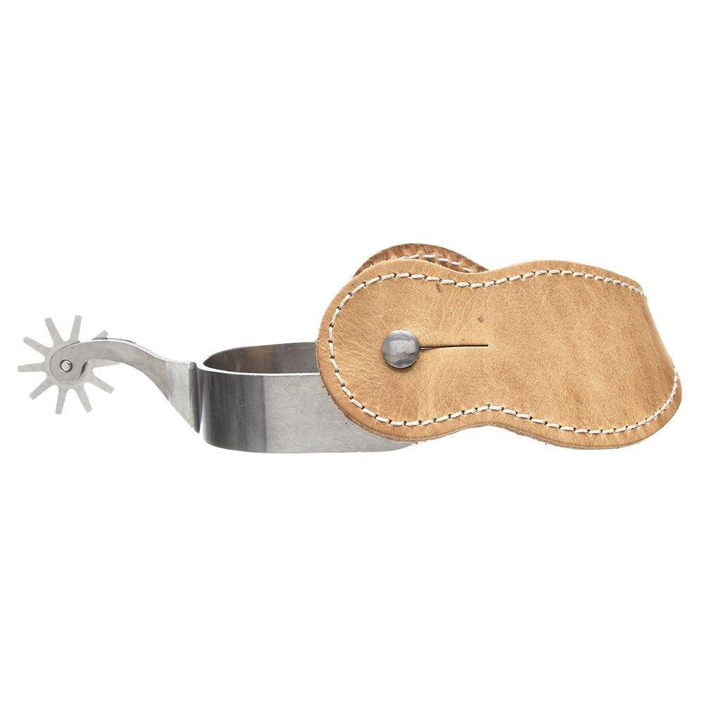 Espora Inox com Roseta de 10 Pontas com Correia de Couro Bronc-Steel 31780