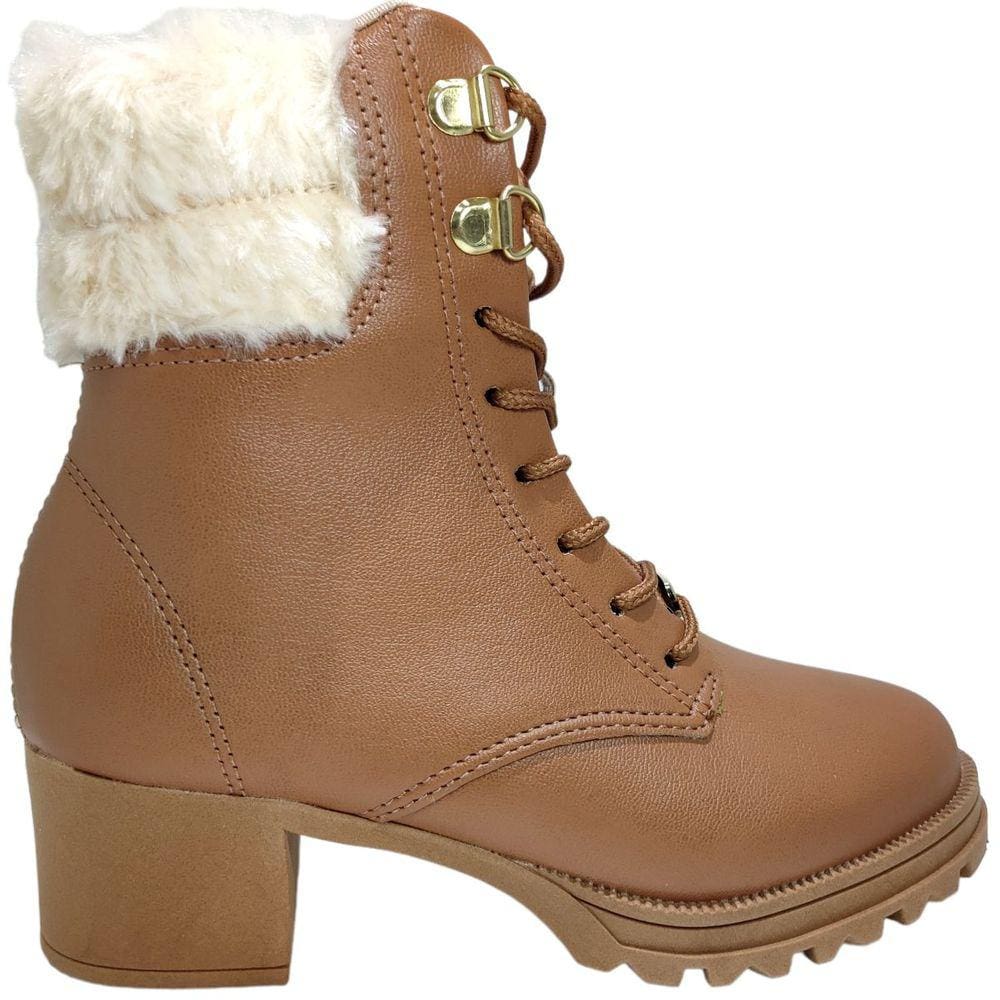 Bota Coturno Infantil Menina Casual com Pelo Molekinha 2178.103