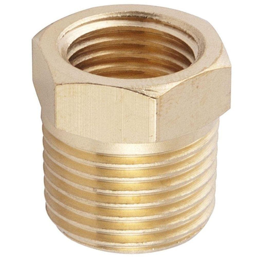 Bucha Redução Lubefer 1/4 Macho x 1/8 Fêmea Aço