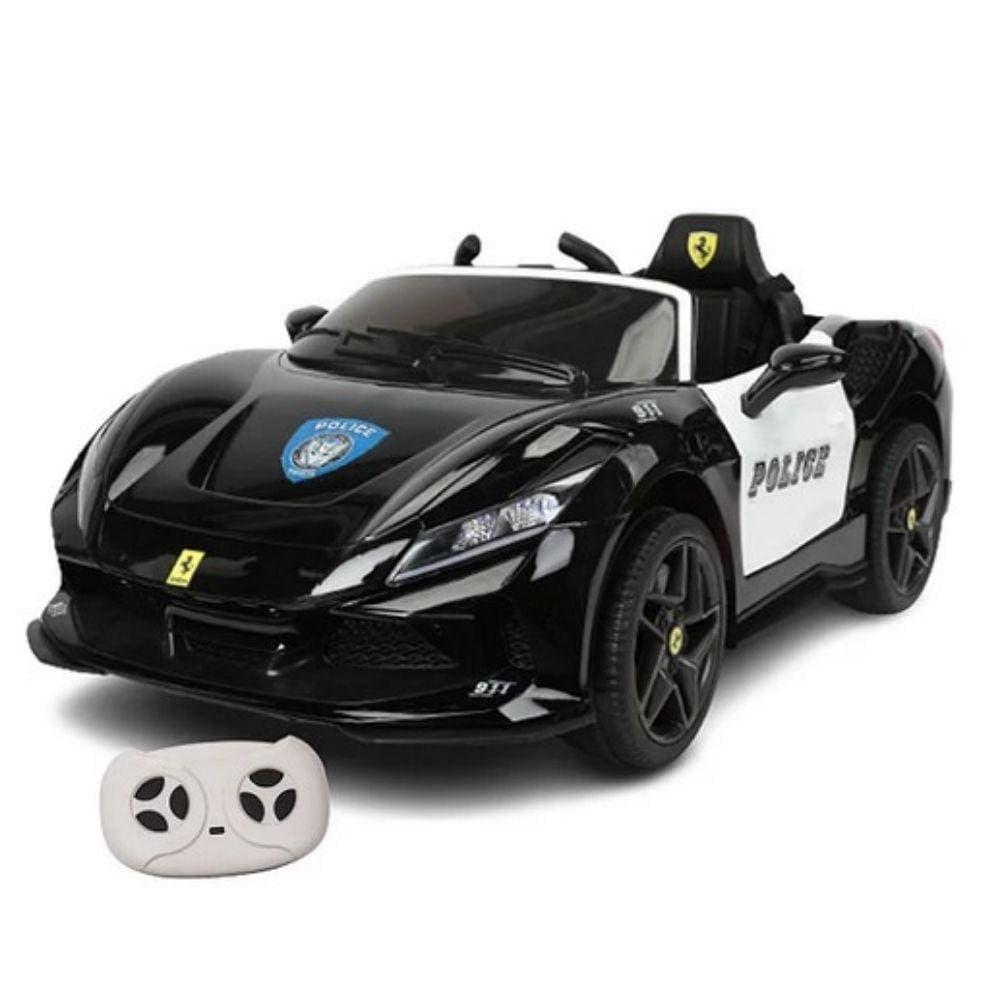 Carro Eletrico Drift Policia Com Controle Remoto Branco - Belfix