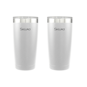 Kit 2 Copos Térmicos Shellmo a Vácuo para Cerveja - 600ML