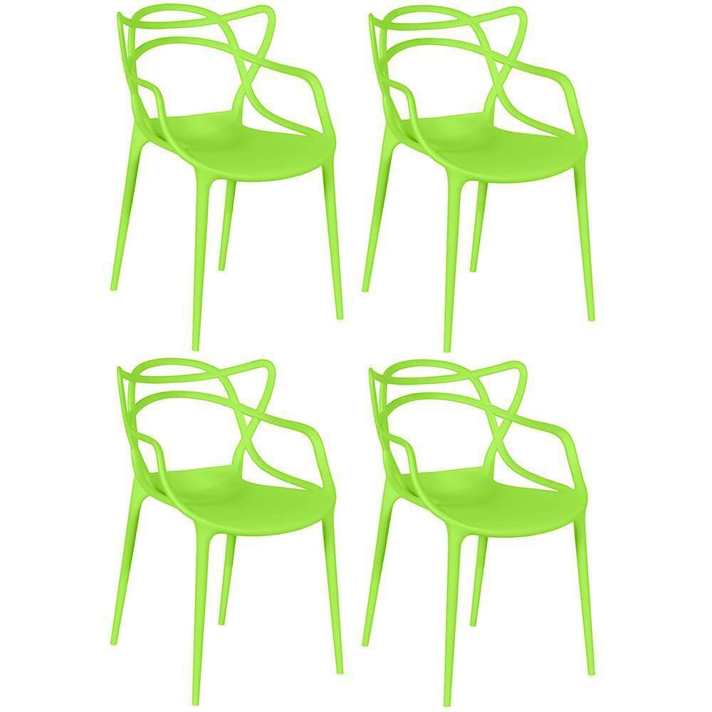 Kit 4 Cadeiras Allegra - Verde