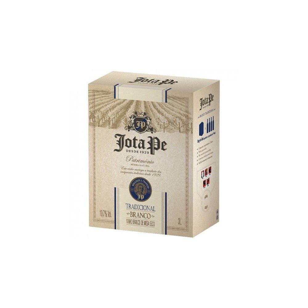 Vinho Jota Pe Branco Seco Casa Perini Bag In Box 3L