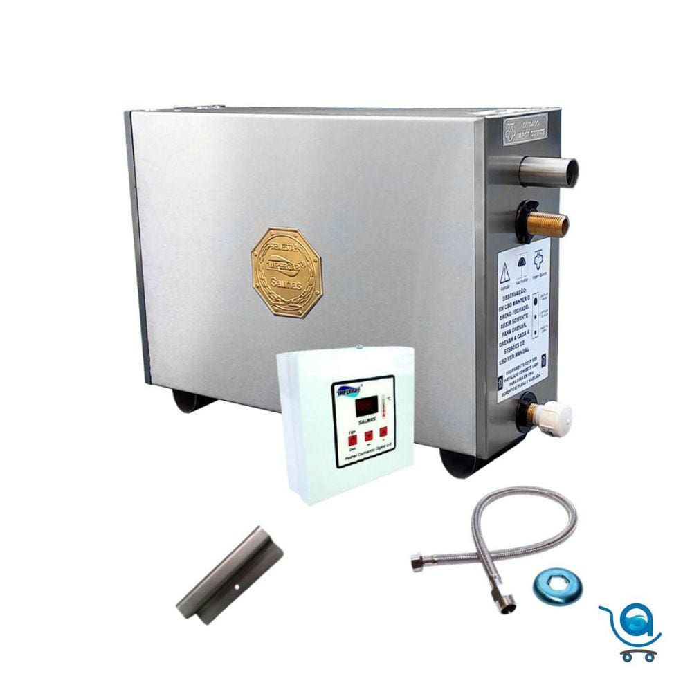 Sauna a vapor 9kw trifásico 380v com comando digital IMPERCAP