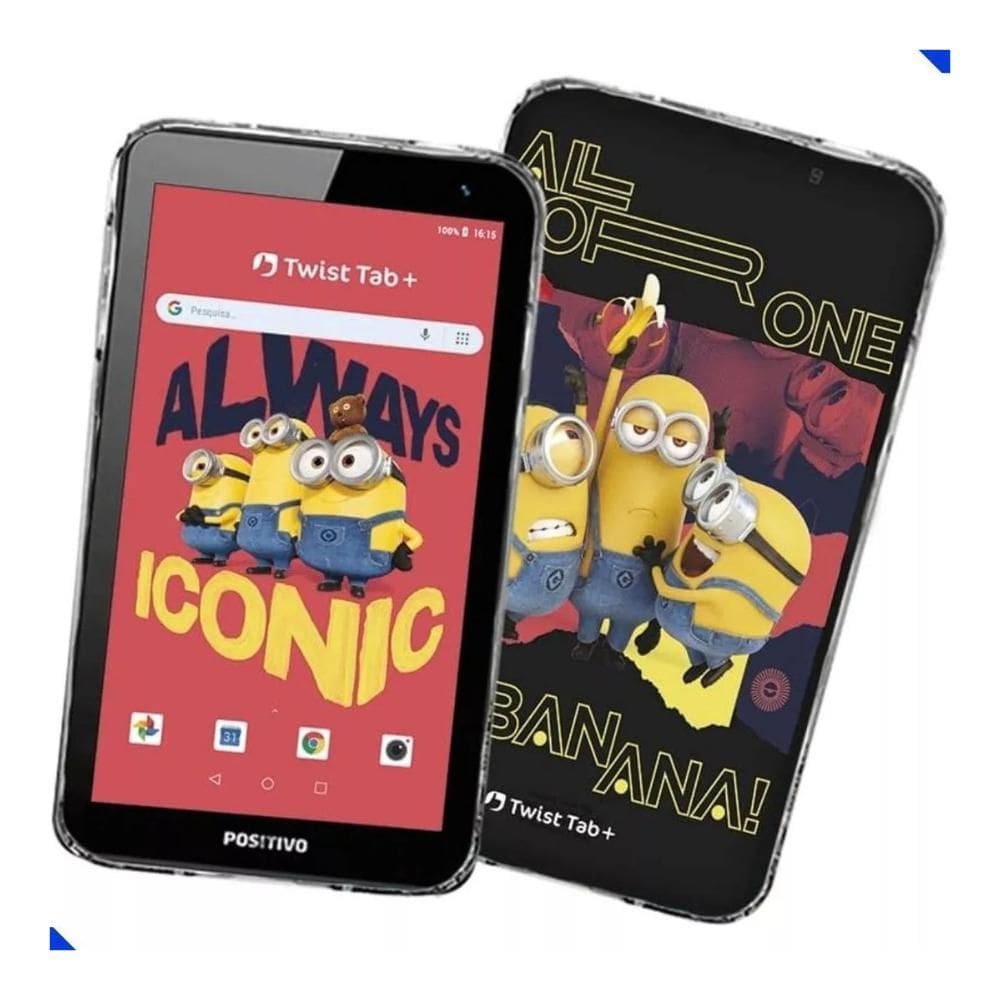 Tablet Positivo Twist Tab+ Minions 64Gb Wi-Fi - Preto