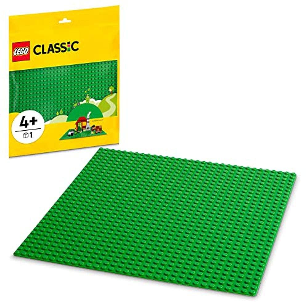 Kit de montagem LEGO Classic Green Basplate 11023; paisagem quadrada 32x32 para brincadeiras imaginativas abertas; pode ser dado como presente de aniv