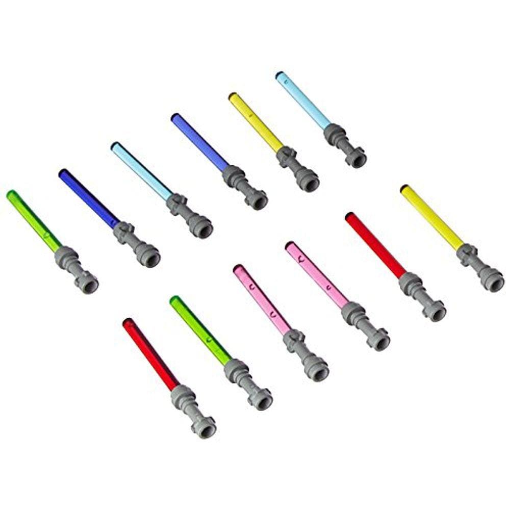 Sabres Lego Star Wars Roxo Verde Azul 12pçs (Darth Vader Yoda)