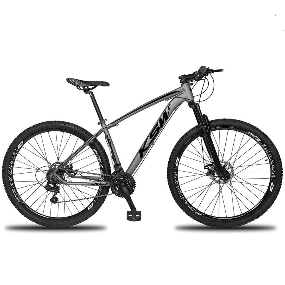 Bicicleta 27 Velocidades KSW Aro 29 Câmbio Shimano Freio Hidráulico Roda Livre