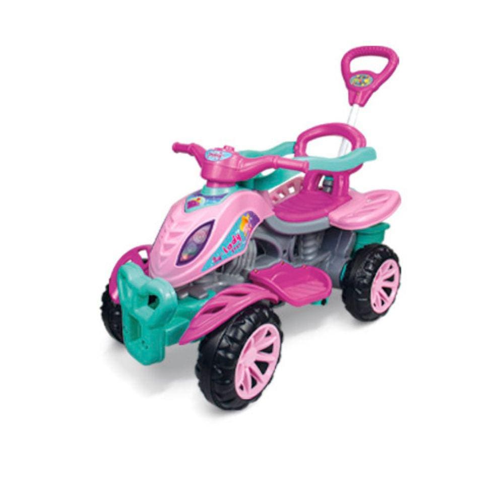 Carrinho Empurrador Pedal Quadriciclo Brinquedo carrinho de passeio Maral