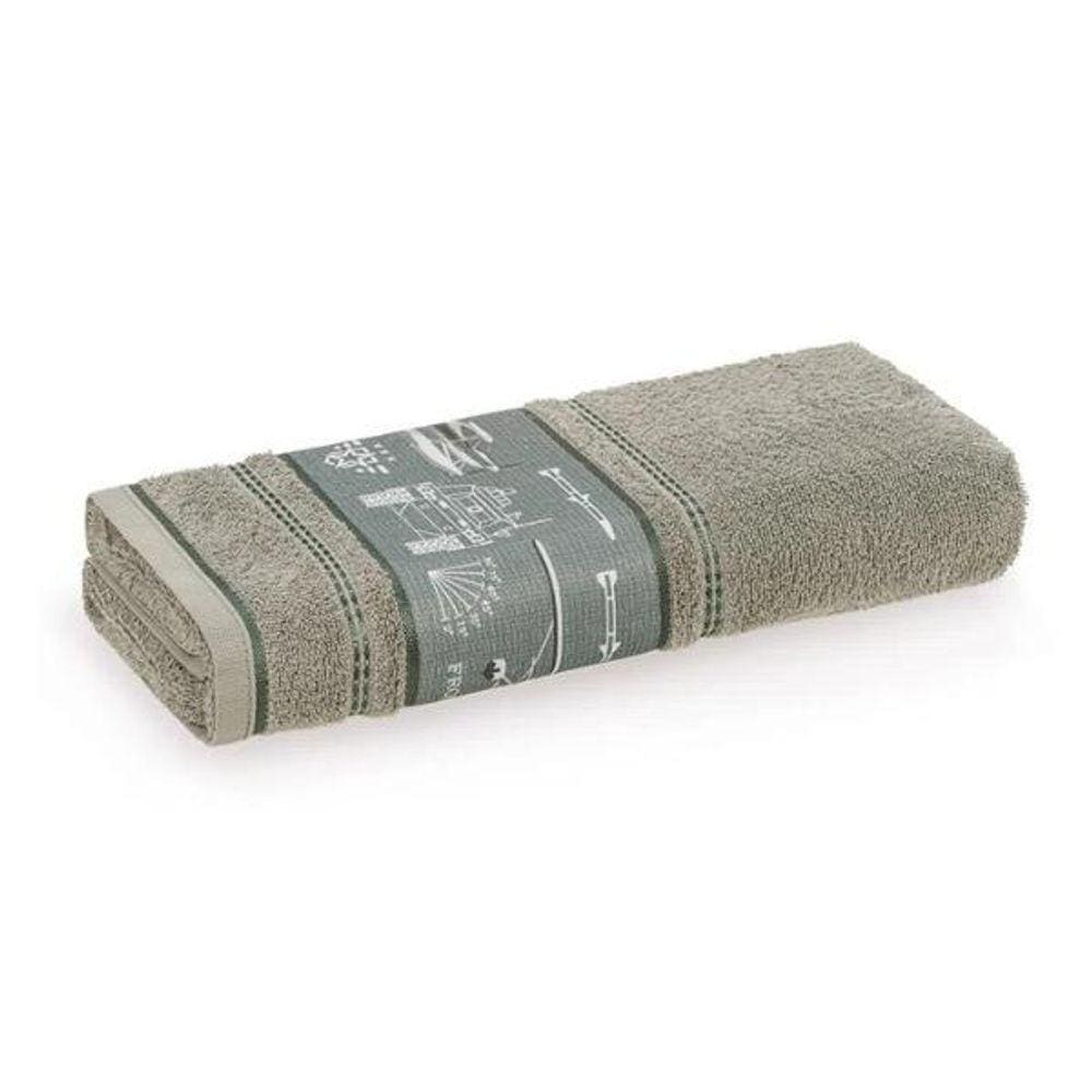 Toalha Banho Felpudo Militar Verde - Karsten
