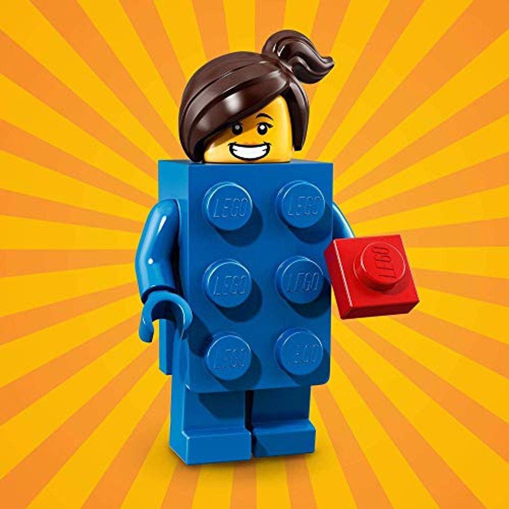 Minifigura de festa colecionável LEGO Series 18 - LEGO Brick Suit Girl (71021)